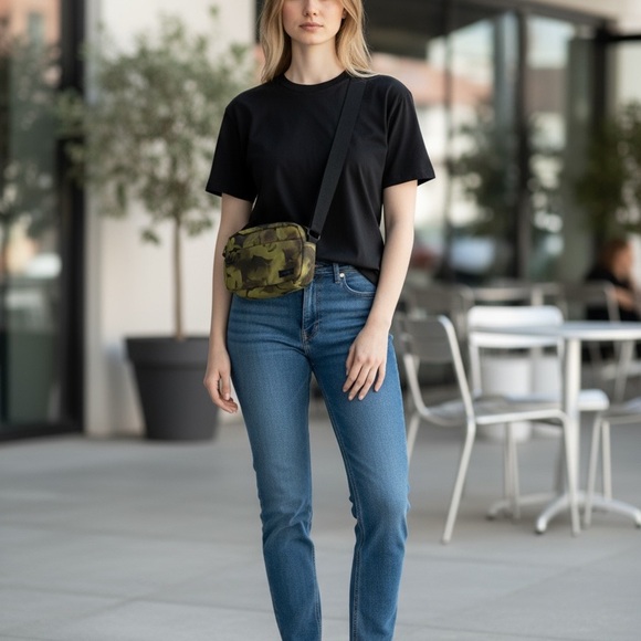 Ganni Green & Black Crossbody Bag Versatile & Stylish - Picture 7 of 16